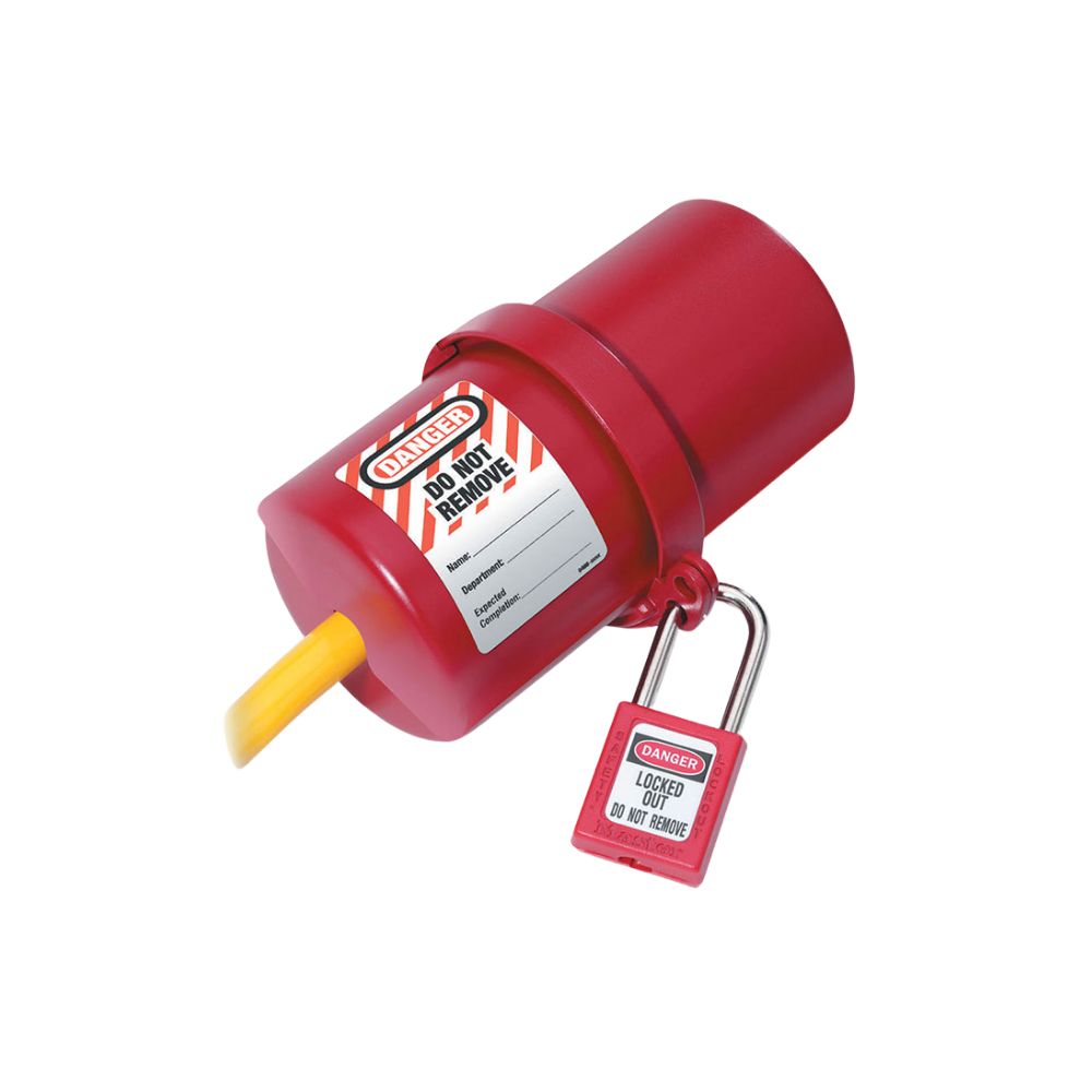 Master Lock 488 Rotating Large Electrical Plug Lockout, Size: 3/4"