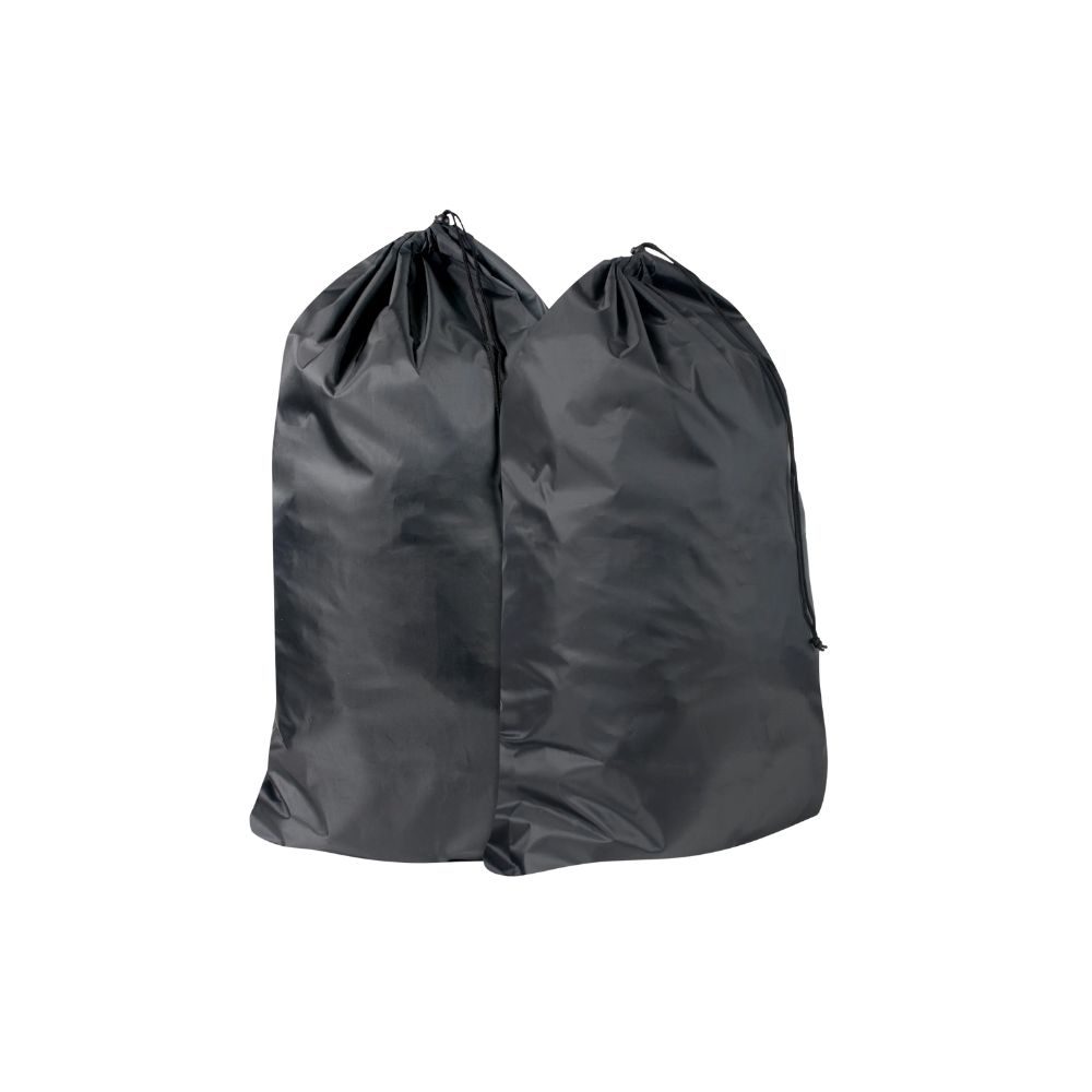 Drawstring Laundry Bag 2 Pack, Color: Black