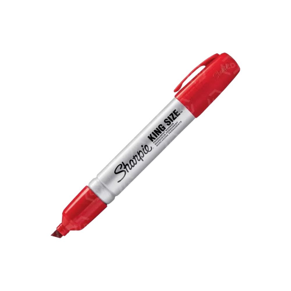 Sharpie Permanent King Size Marker, Color: Red, Size: King