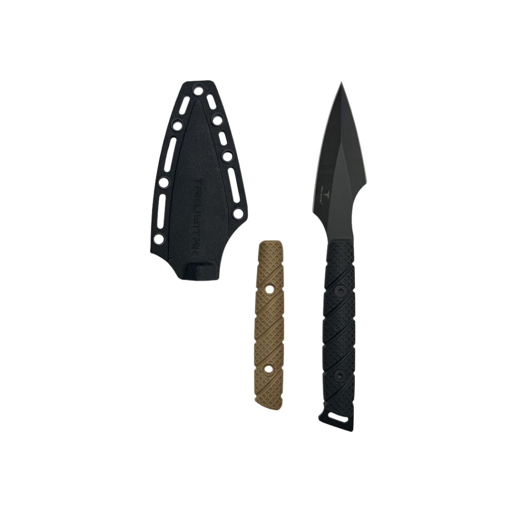 Takumitak 8.75" Fixed Blade Knife, Color: Black, Model: Twisted