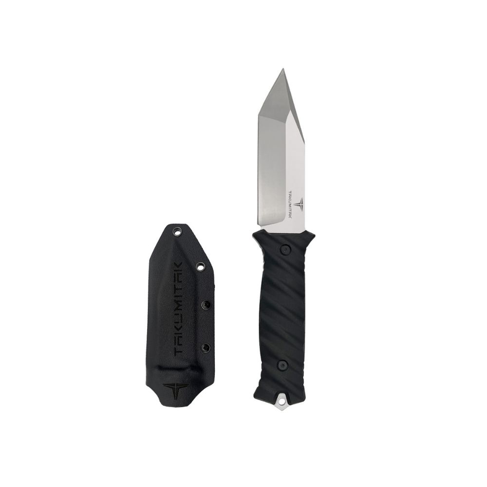 Takumitak 9.5" Fixed Blade Knife, Color/Length: Silver, Model: Fulcrum