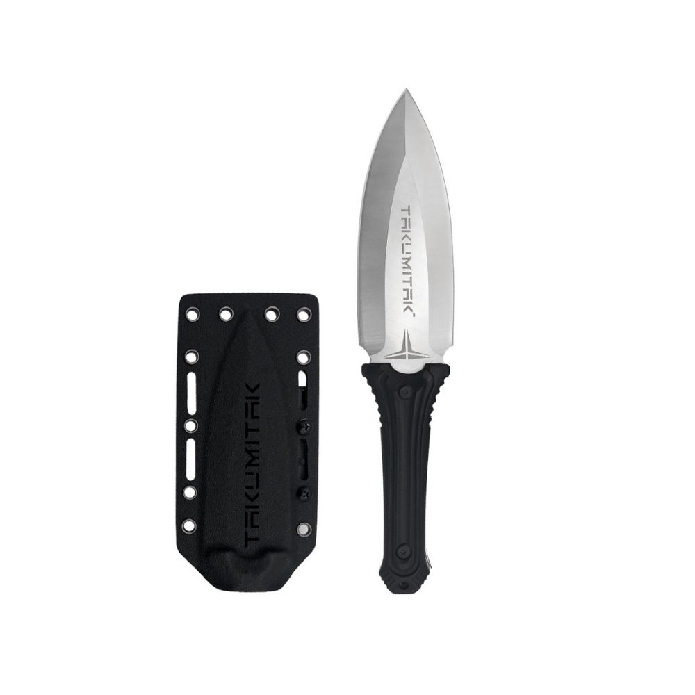 Takumitak 10" Fixed Blade Knife, Color: Silver, Model: Sentinel