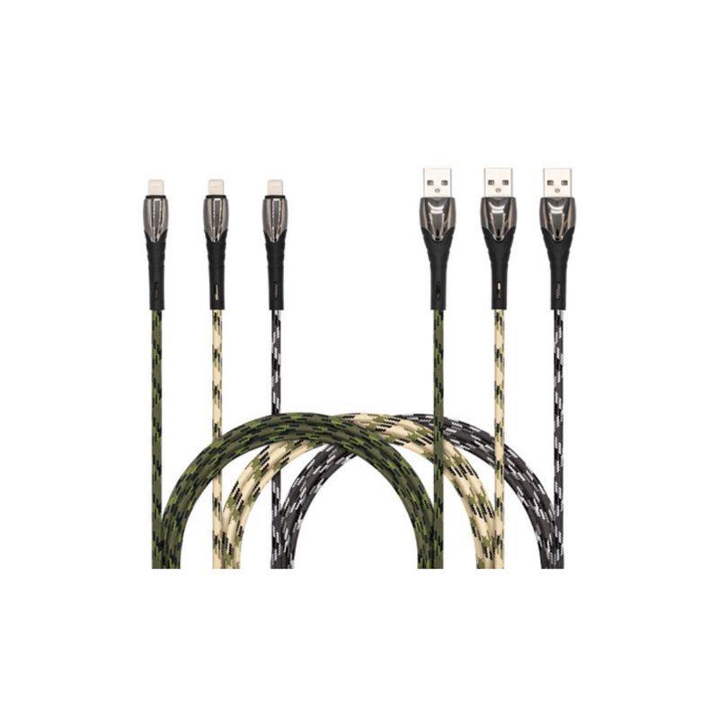 Tough Connect 10&#39; Premium Camo Braided Charger Cable