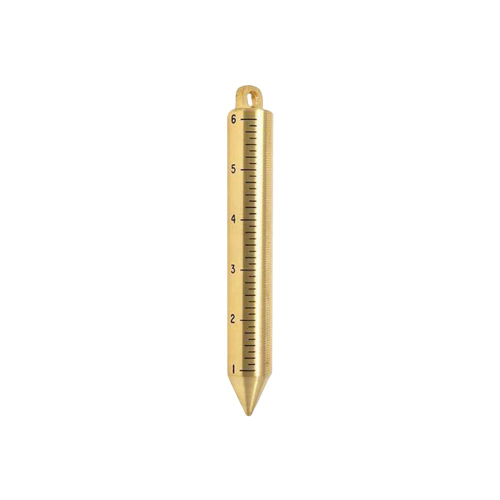 Plumb Bob, Style: Marked: 22oz, 6&quot;, Brass, Graduated in 8ths