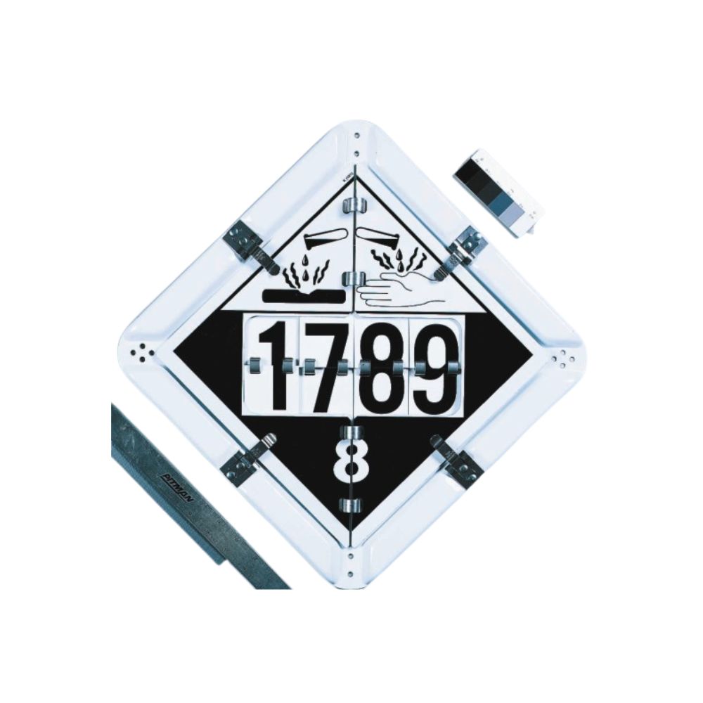 Safehouse Signs 6 Legend Flip Number Placard, Color: Aluminum, Size: 6 Legend