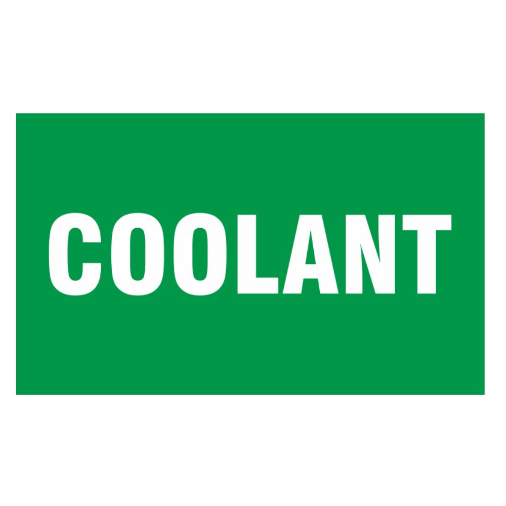 Coolant Sign, Size: 3 x 5