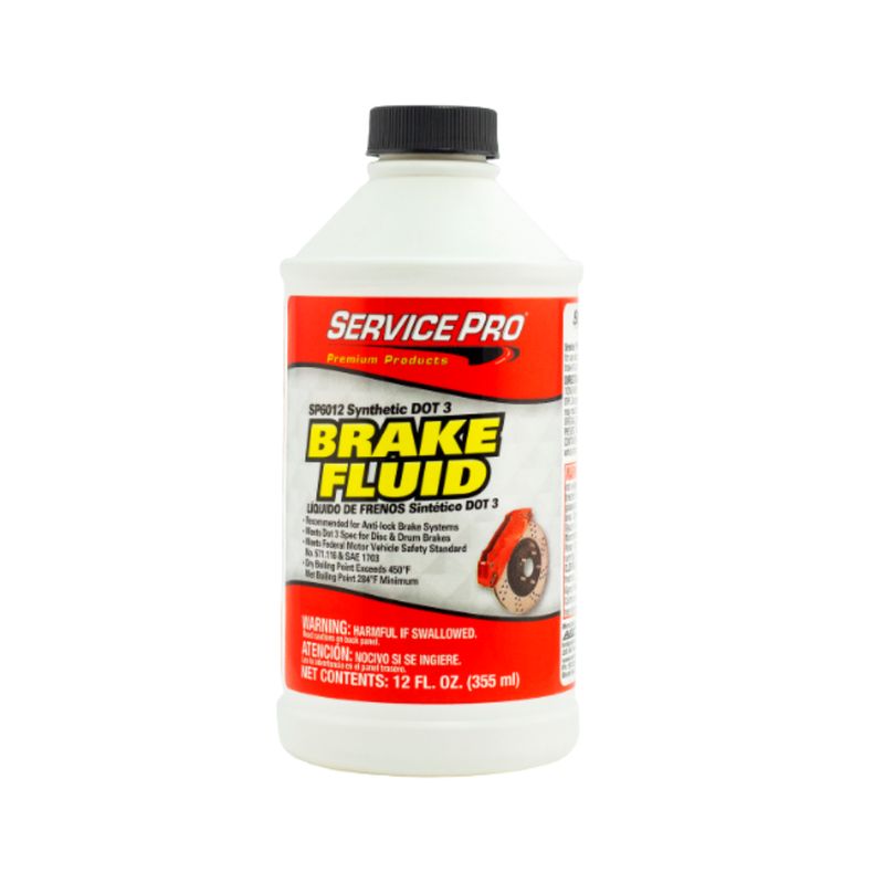 Service Pro Brake Fluid / DOT3 / 12oz/Single / Brake