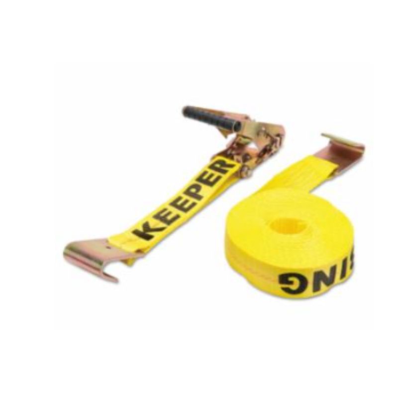 Keeper Ratchet Tie-Down Strap, Heavy-Duty, Zinc-Coated Steel Flat Hooks ...