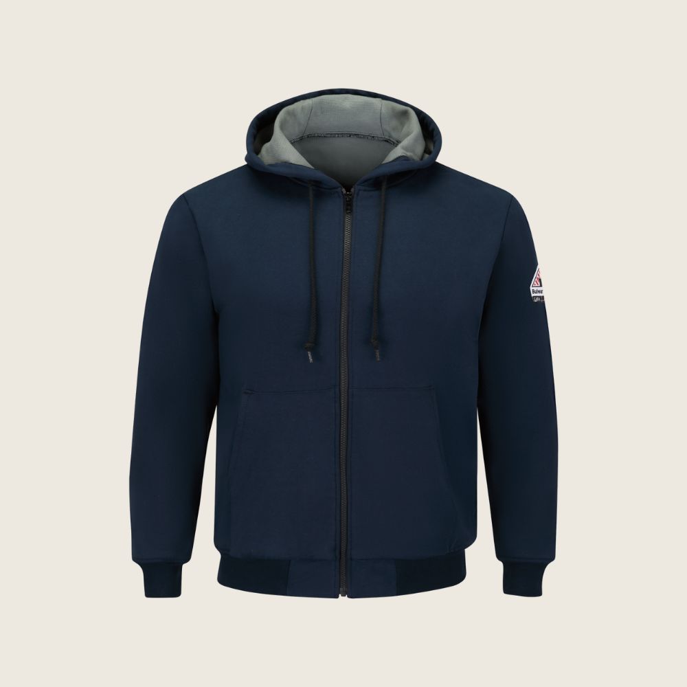 Bulwark Men's FR Arc Zip Hoodie, Color: Navy, Color/Length: REG, Size: 3XL