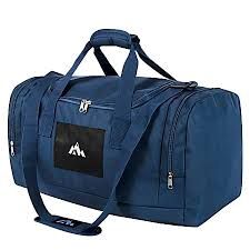 Trailmaker Polyester Duffel Bag / 12"H x 22"W x 11-1/2"D / Navy, Color: Navy, Style: Trailmaker Polyester Duffel Bag / 12"H x 22"W x 11