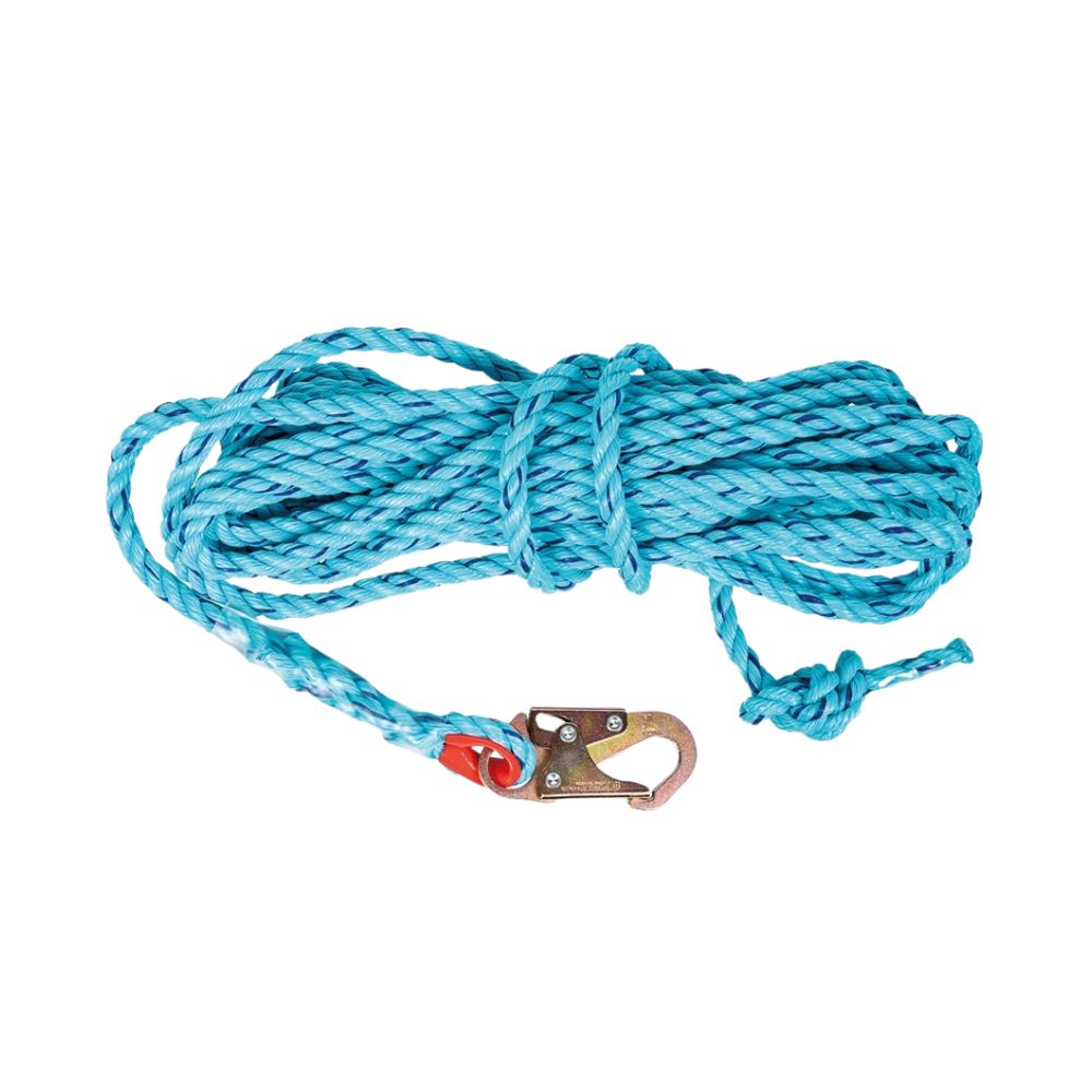 Palmer Safety Tag Line Lifeline W/Hook, Size: 50'