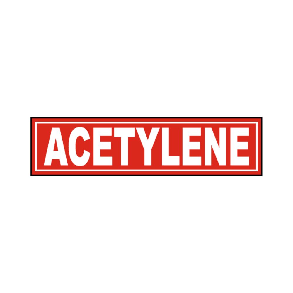 Acetylene - Decal, Color: AV, Size: 2.25"X9"