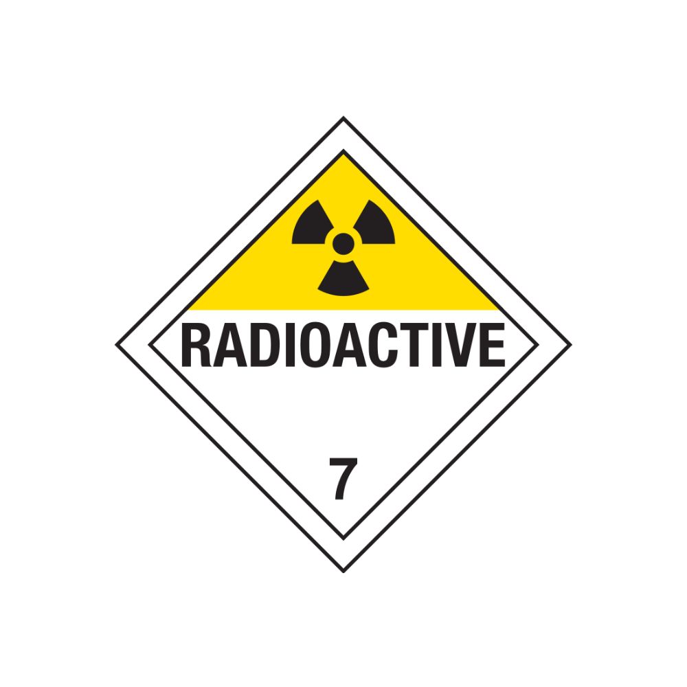 Safehouse Signs Radioactive Placard RV, Color: Rigid Vinyl, Size: 10.75