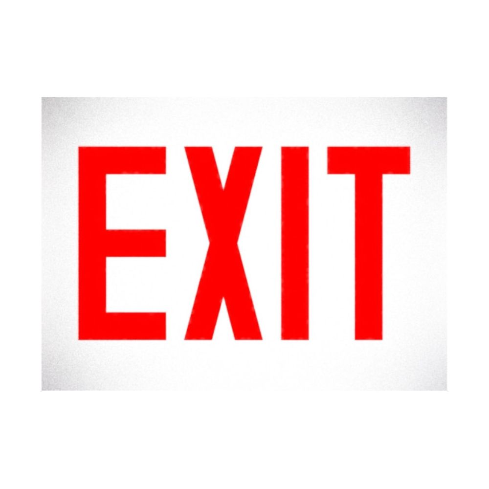 Exit Sign, Color: Fiberglass, Size: 7x10
