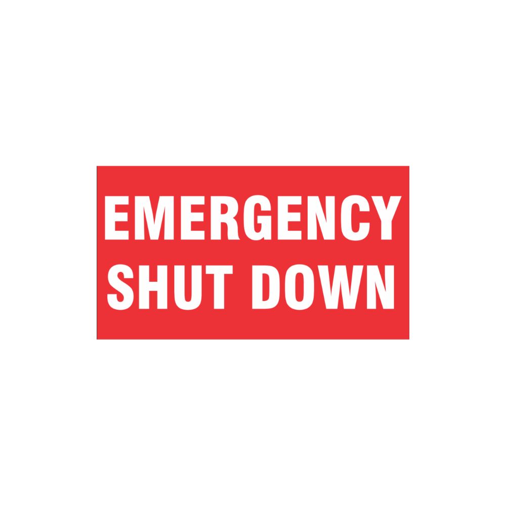 Emergency Shutdown, Color: AV, Size: 7x10