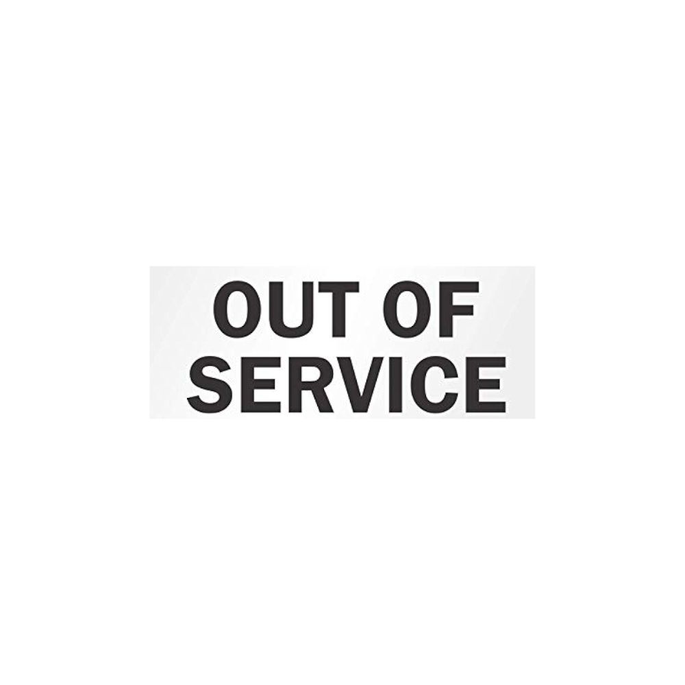 Out of Service 10x14 Sign, Color: Aluminum, Size: 10x14