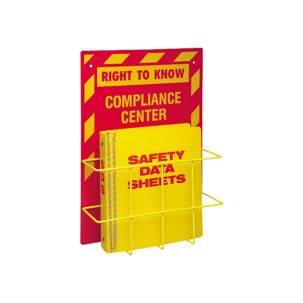 3 Language Right to Know Center 20hx14wx5d, Color: Yellow/Red, Size: 20x14x5