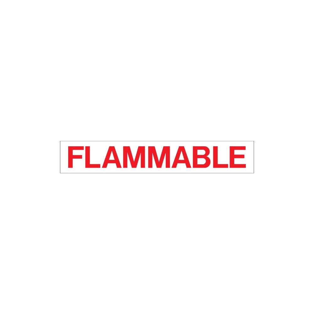 Flammable - Decal, Color: Decal, Size: 2.25"X9"