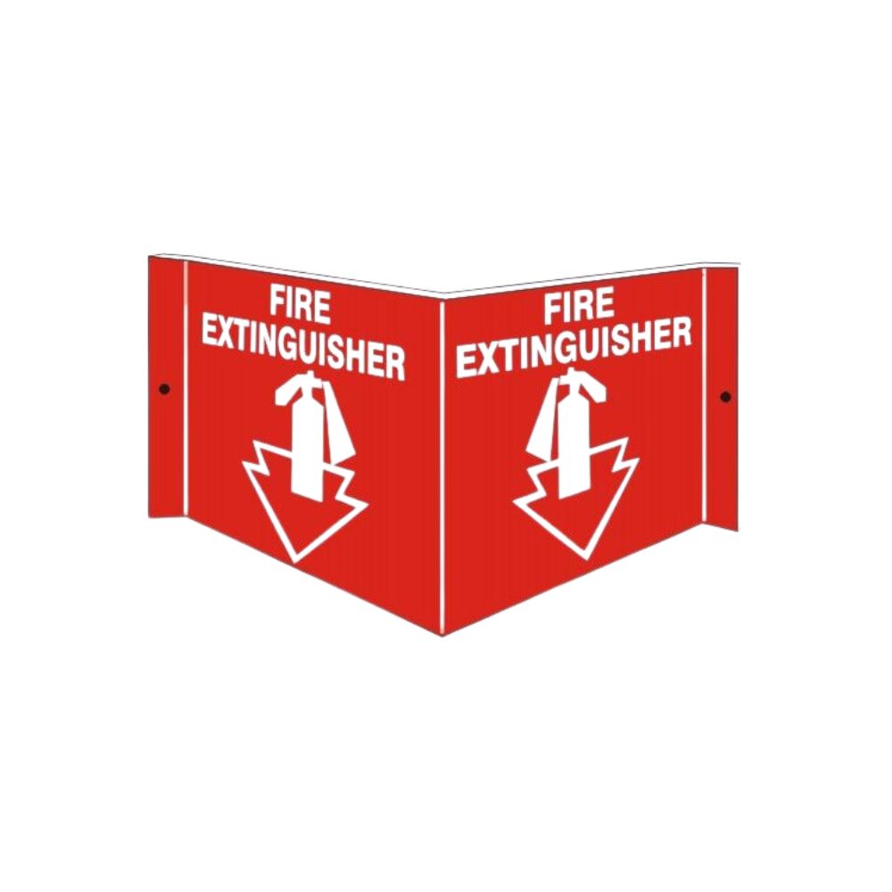 Fire Extinguisher Down Arrow 3D, Color: Acrilyc, Size: 6x12