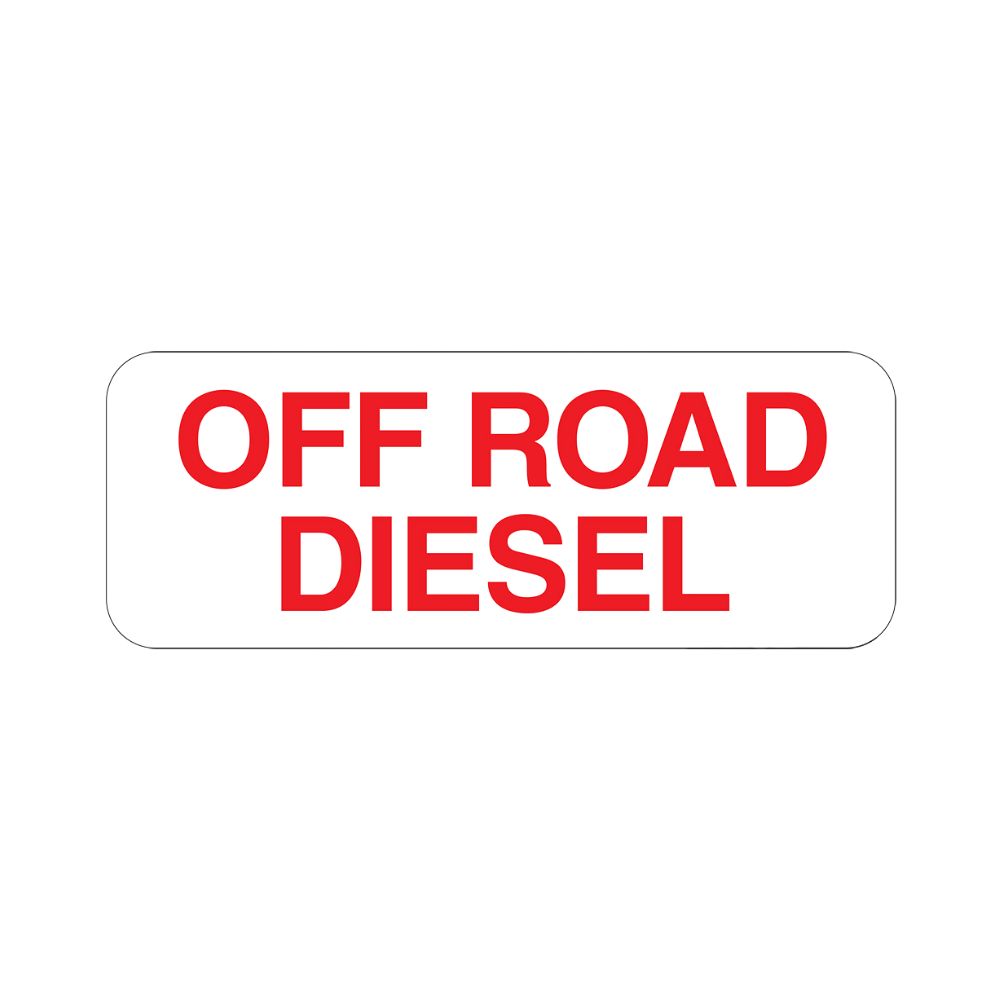 Off Road Diesel, Color: Vinyl, Size: 2.25 x 9