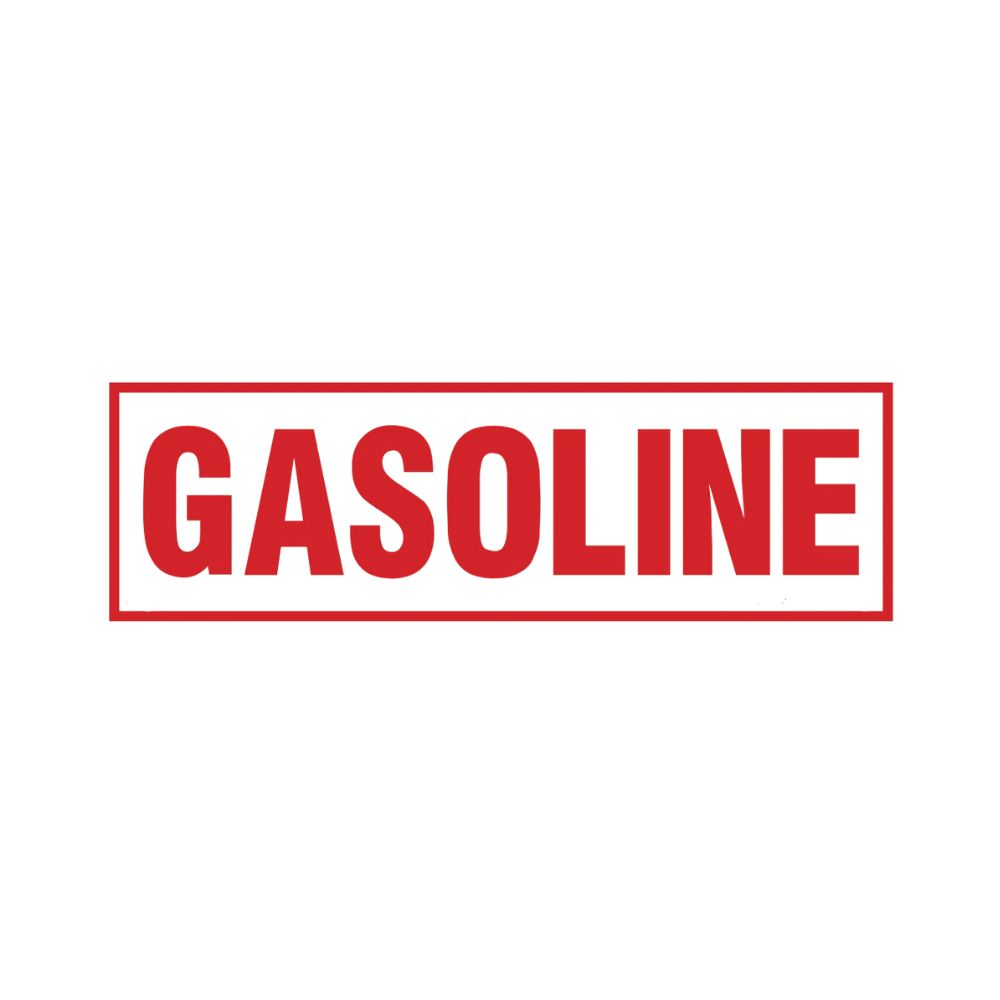 Gasoline - Decal, Color: AV, Size: 2.25"X9"