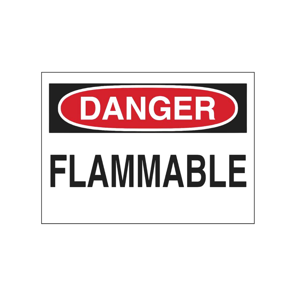 Danger Flammable, Color: AV, Size: 7"X10"