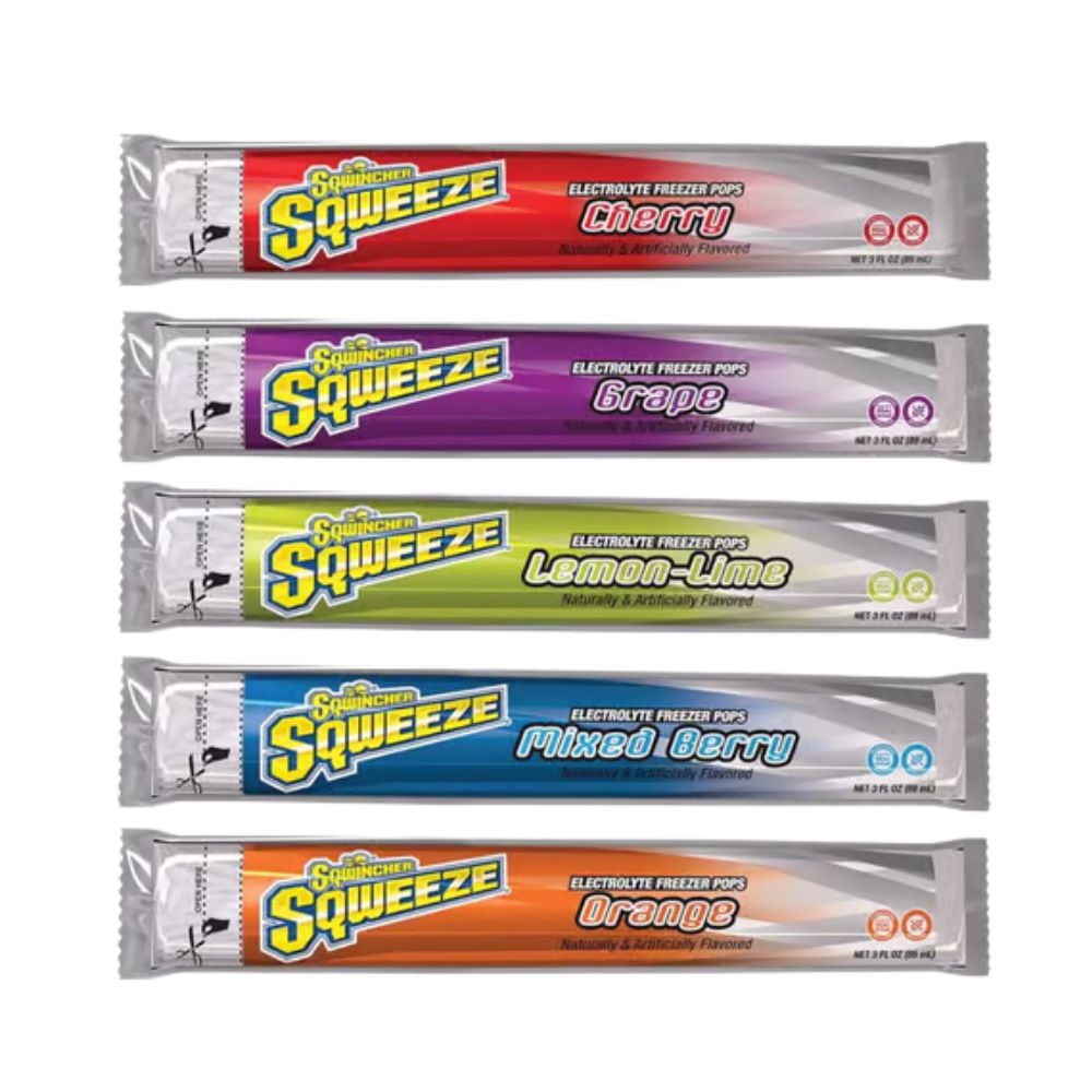 Sqwincher Sqweeze Freezer Pops, Flavor: Zero, Size: 3oz/10pk