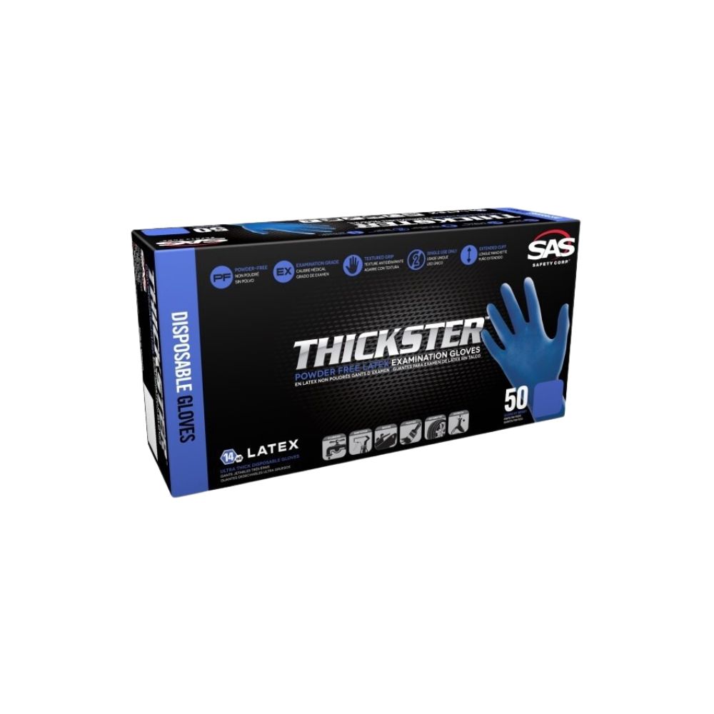 Thickster Latex Gloves 14 Mil, Size: M