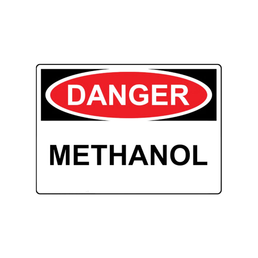 Danger Methanol, Color: AV, Size: 7"X10"