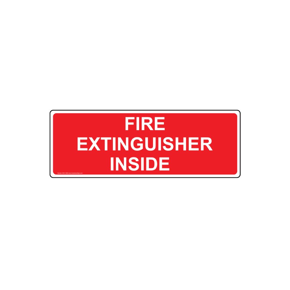 Fire Extinguisher Inside, Color: AV, Size: 7"X10"