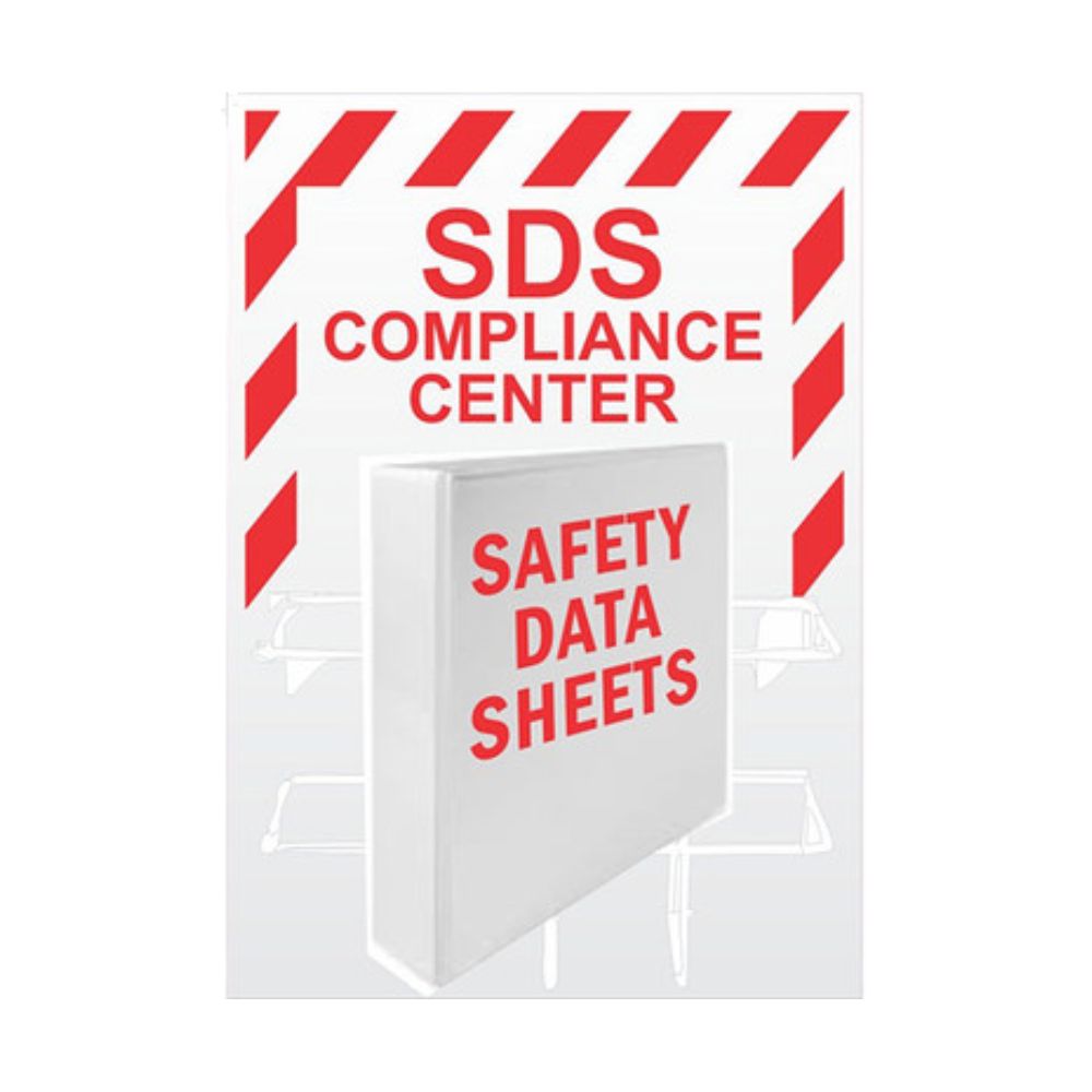 Safehouse Signs SDS Wall Mount w/ Binder, Size: 3"