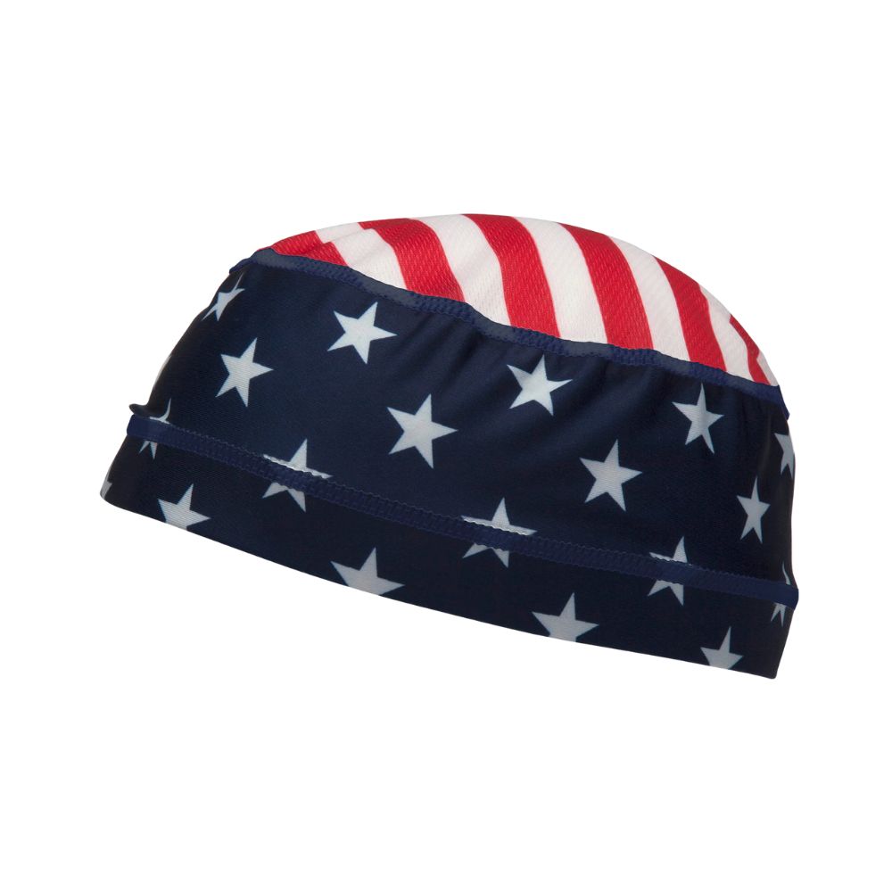 Pyramex Skull Cap Liner, Color: American Flag