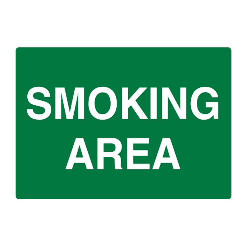 Smoking Area, Color: AL, Size: 7"X10"