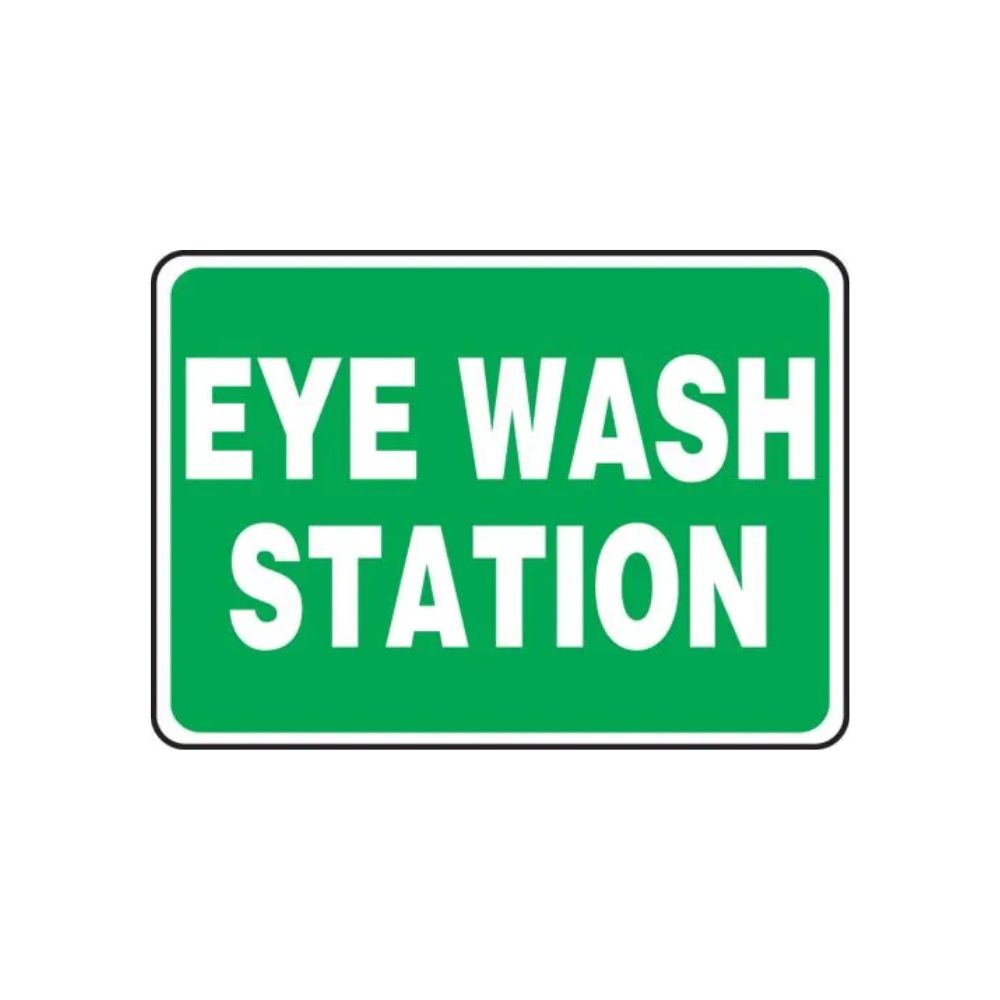 Eye Wash Station - Sign, Color: Fiberglass, Size: 7"X10"