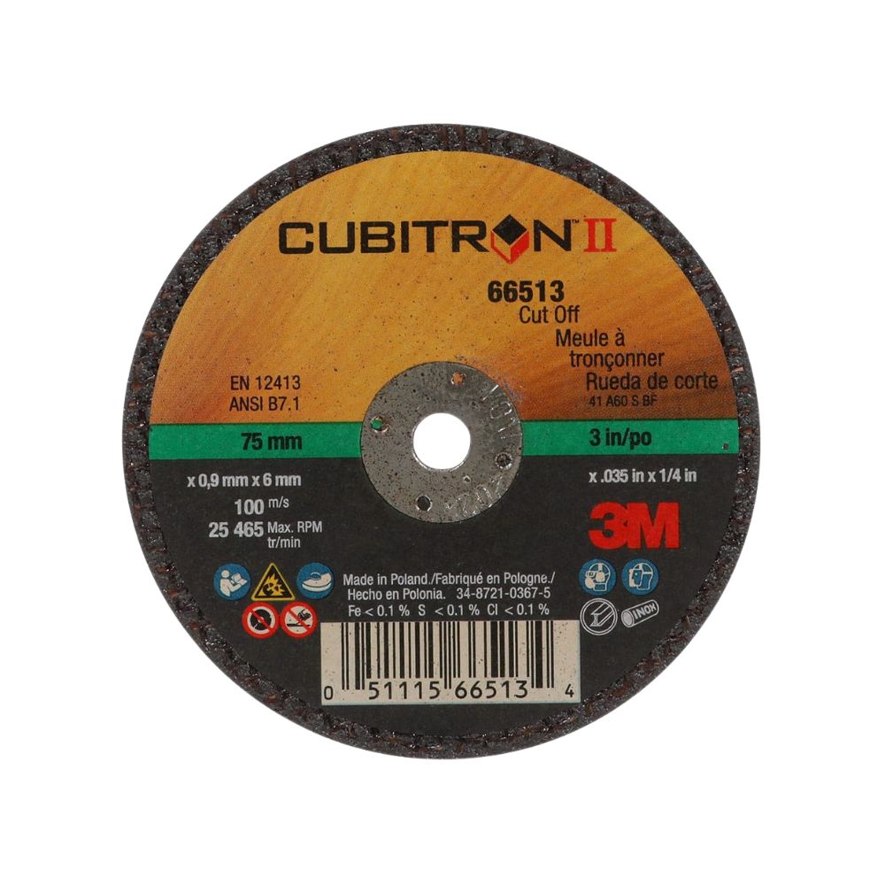 3M Cubitron ll Cut-Off Wheel, Quantity: Single