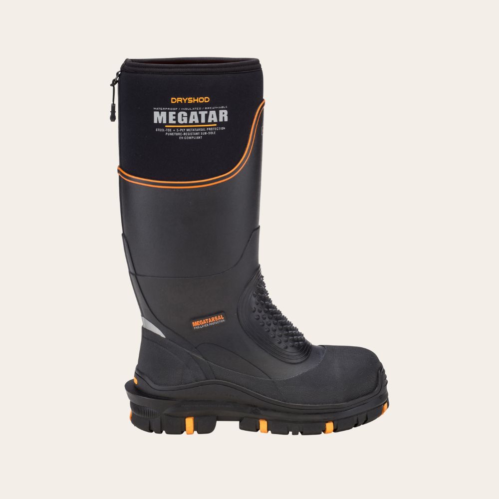 DRYSHOD Megatar Steel Toe Boot, Size: 7
