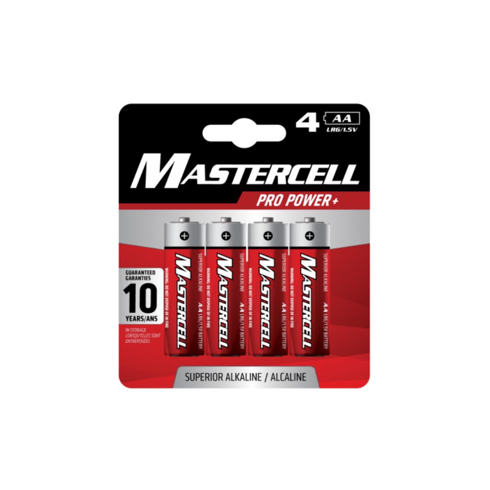 Dorcy Mastercell Battery, Material: Alkaline, Quantity: 4 Pack, Size: AA