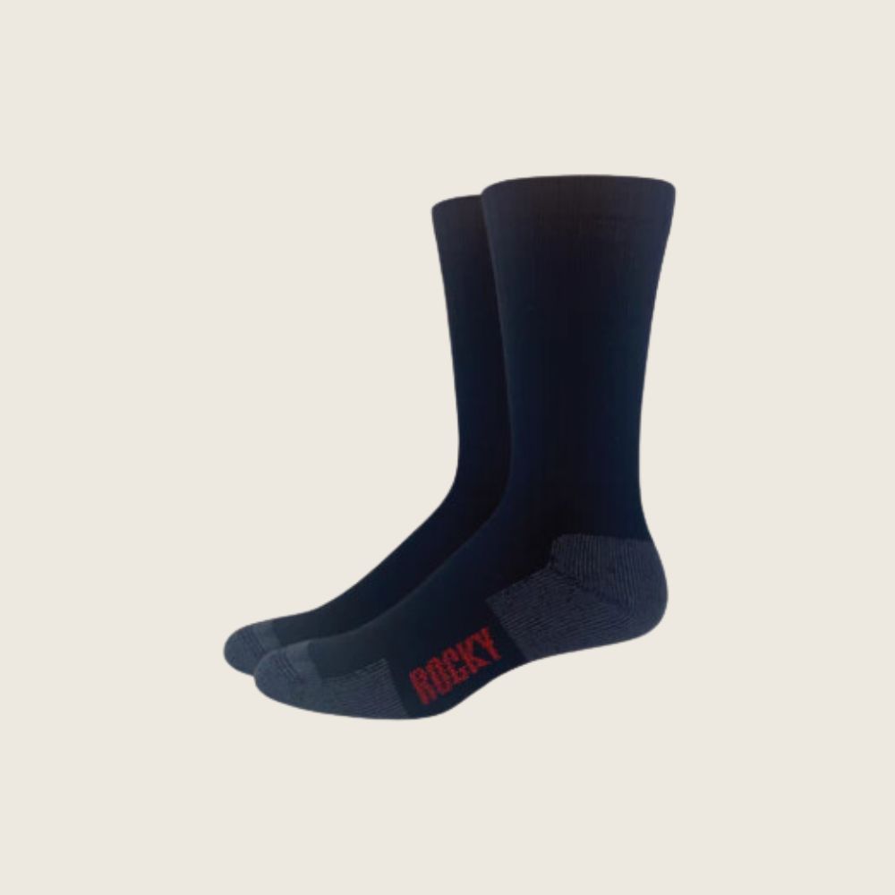 Rocky Boot Midweight Merino Wool Blend Boot Sock, Size: L