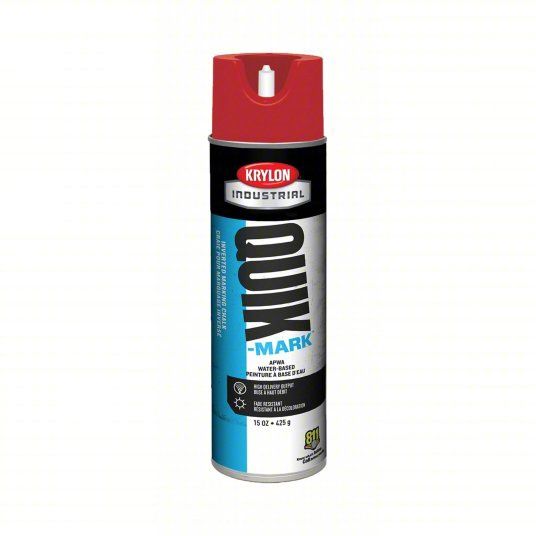 Krylon Industrial Quik-Mark Paint, Color: Red Upside, Size: 17oz