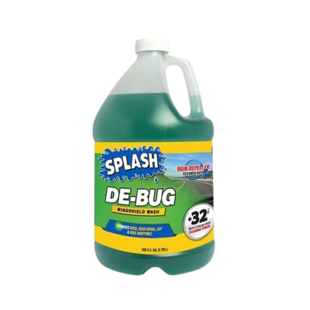 Splash DE-BUG Windshield Wash +32F, Category: Washer Fluid, Size: 1 Gallon