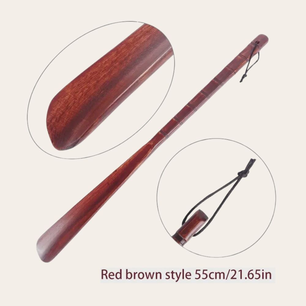 Wood Shoehorn, Boot Accessories: Shoehorn, Color: Maroon