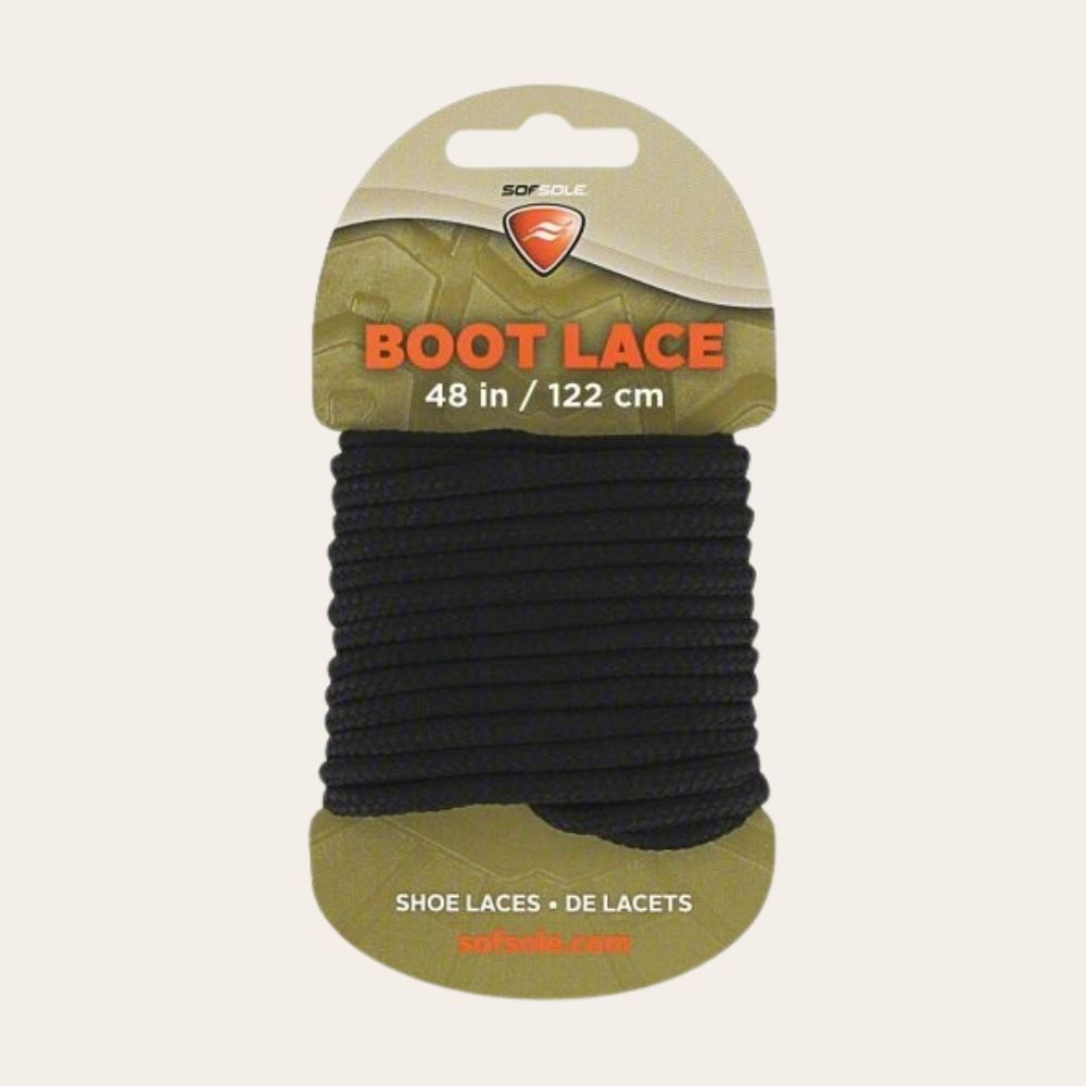 Sofsole Boot Laces, Color: Black, Size: 48"