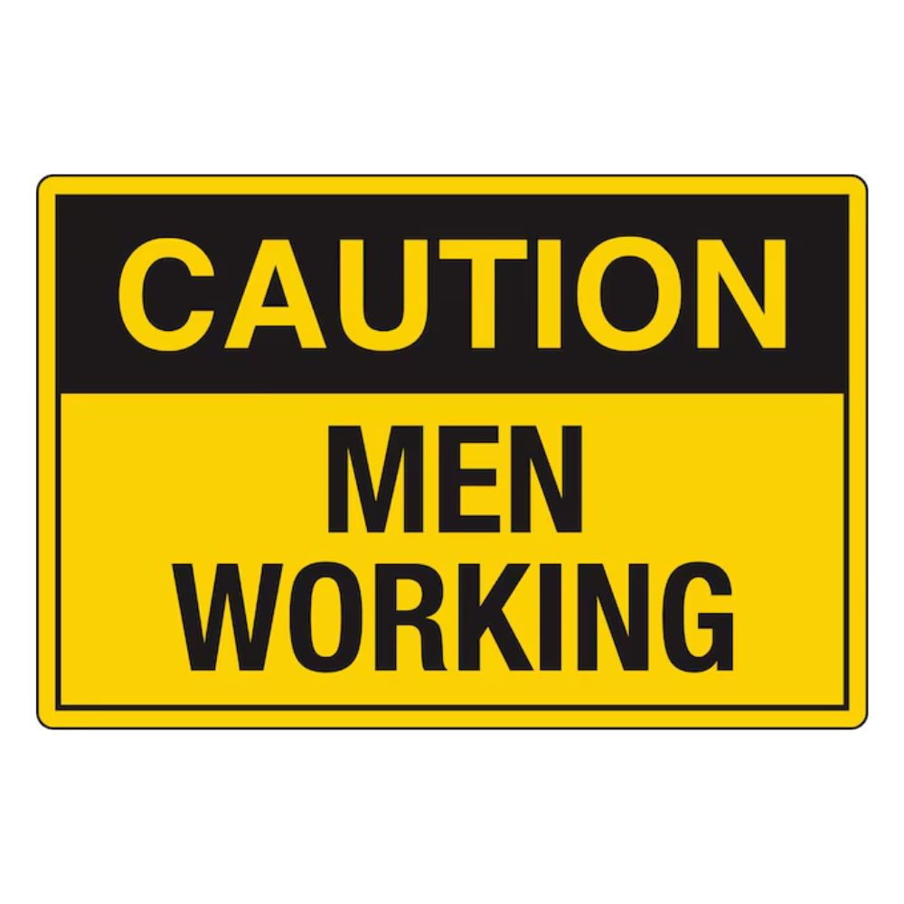 Caution Workers Working, Color: Aluminum, Size: 10"X14"
