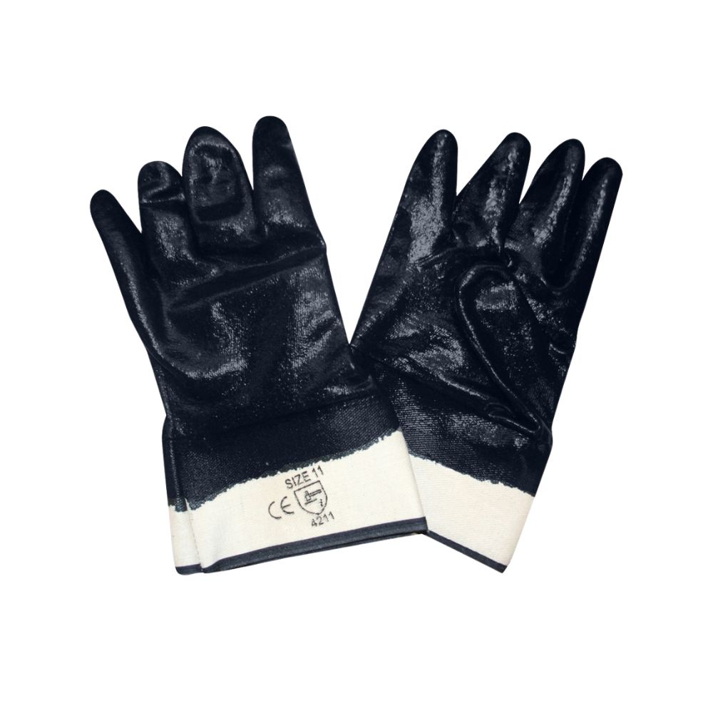 Supported Nitrile 6860 Jersey Glove, Quantity: Pair, Size: 8, Style/Material: Smooth: 6860