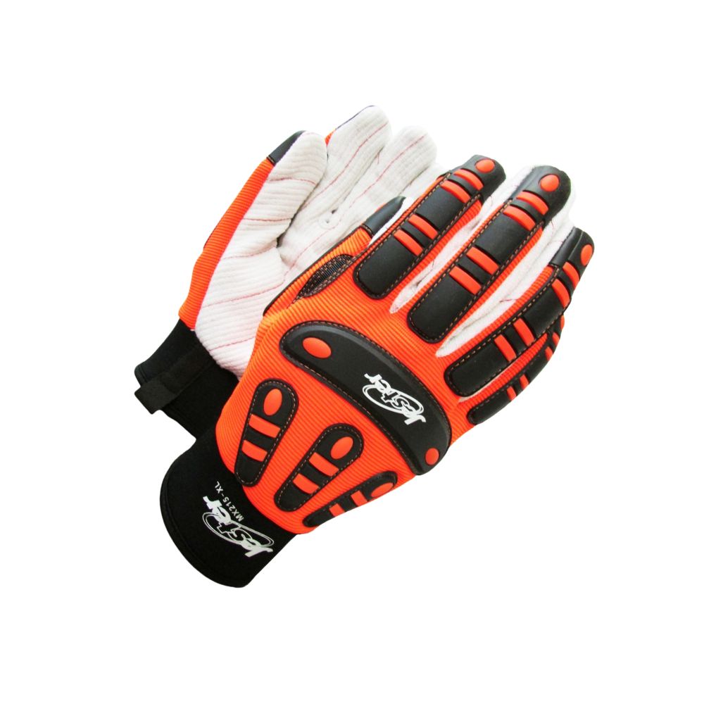 Jester MX215 Cotton Impact Glove (Impact 1), ASNI Impact Rating: Impact 1, Quantity: Pair, Size: M
