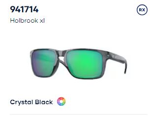 Oakley Holbrook XL  Sunglasses, Color of Lens/Frame: Prizm Jade/Crystal Black