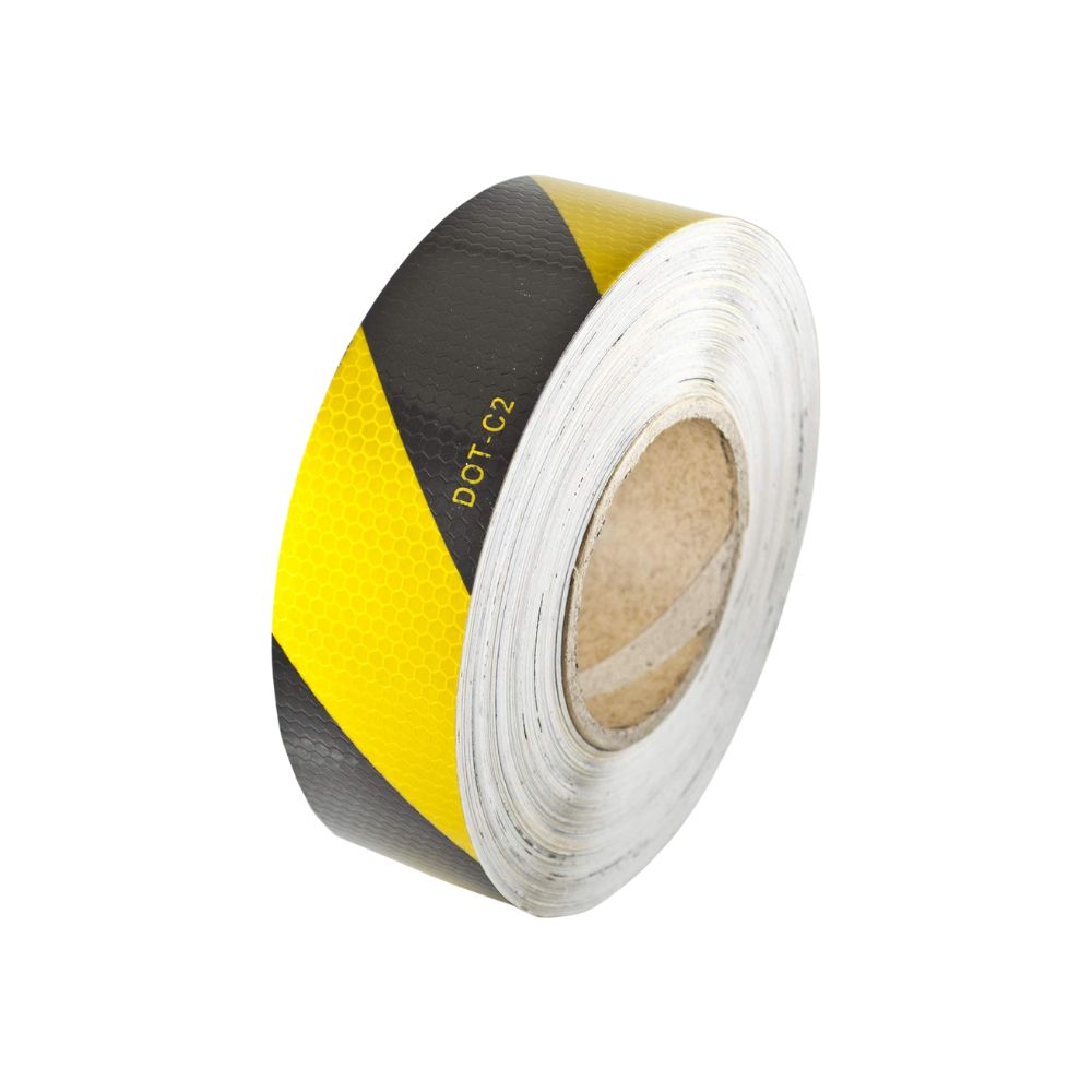 Seven Sparta DOT-C2 Y/B Tape 2"x150', Color: Yellow/Black, Size: 2"X150'