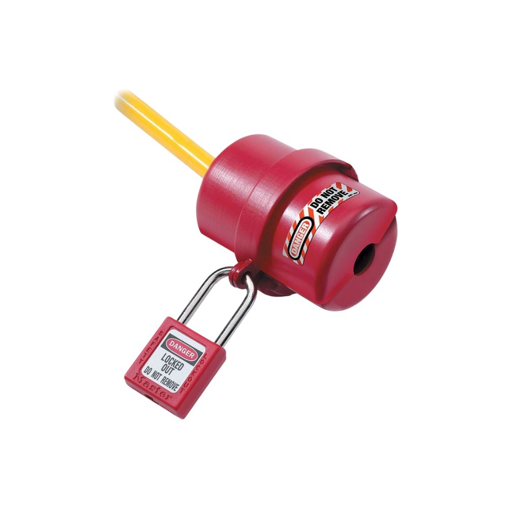 Master Lock 487 Rotating Electrical Plug Lockout, Size: 3/4"
