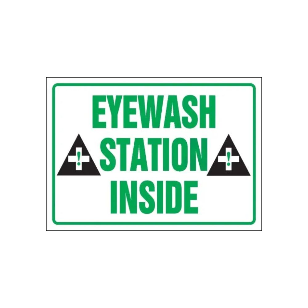 Eye Wash Station Inside, Color: AV, Size: 7"X10"