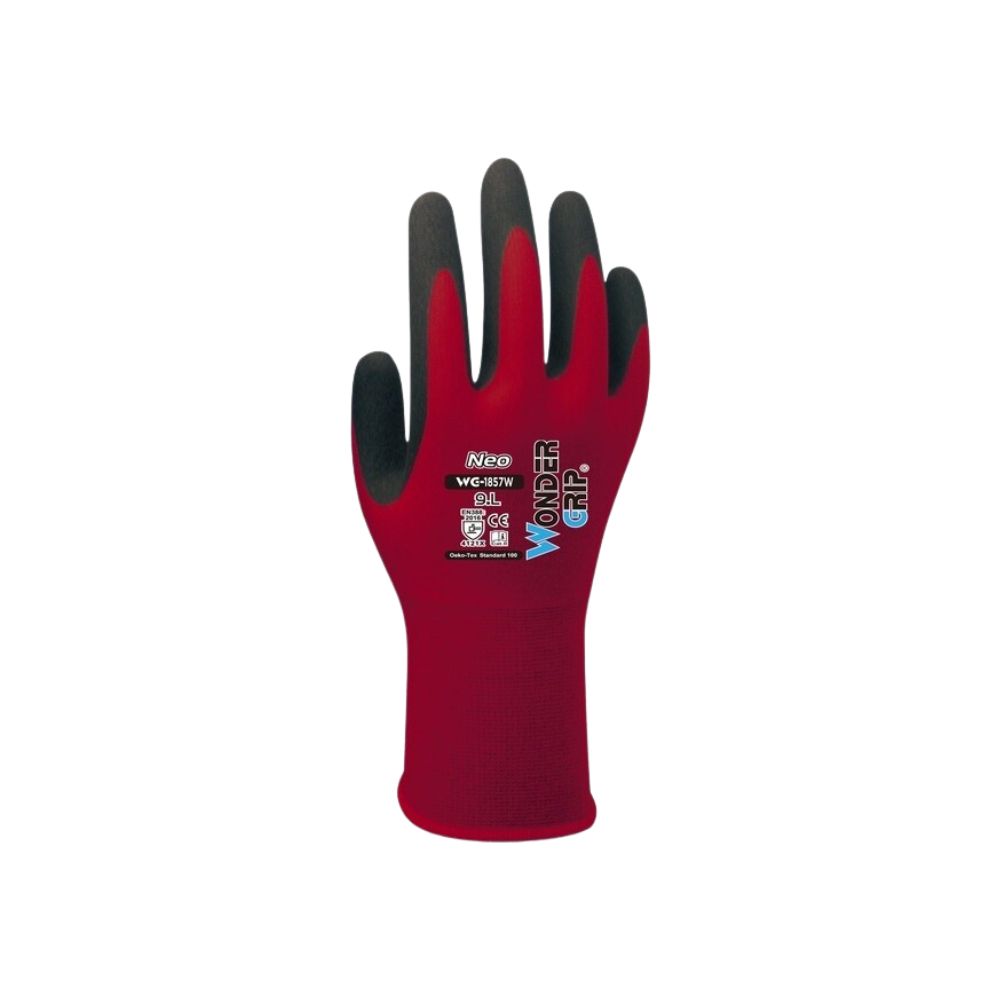 Wonder Grip NEO Red WG-1857, Quantity: Pair, Size: S